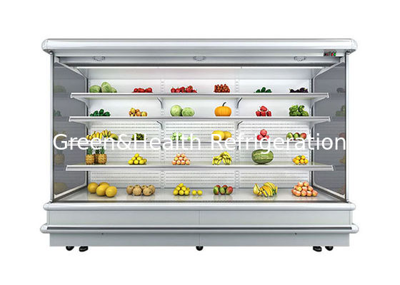 Remote System Multideck Open Chiller Display Fridge For Vegetable