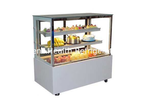 R134a Right Angle Cake Display Refrigerator With Heating Wire Cake Display Showcase