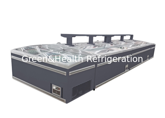 Commercial Vegetable And Fruit Island Display Freezer With LED Light