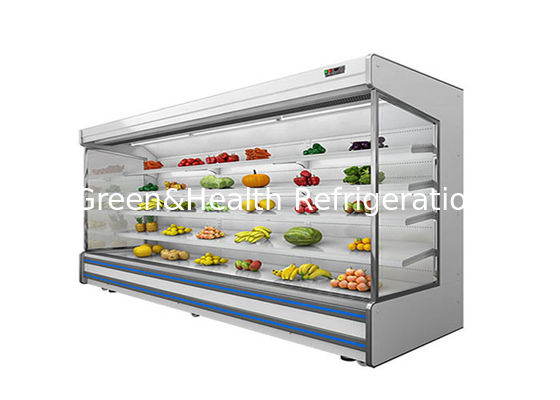 Restaurant Beverage Fruit Open Showcase Chiller With Adjustable Layers