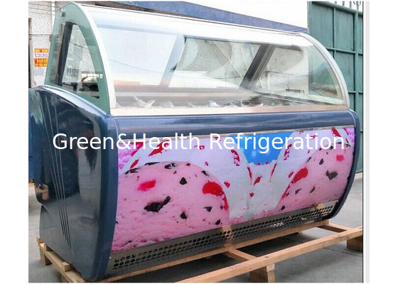 Commercial Gelato Ice Cream Display Freezer 12 Pans Frost Free