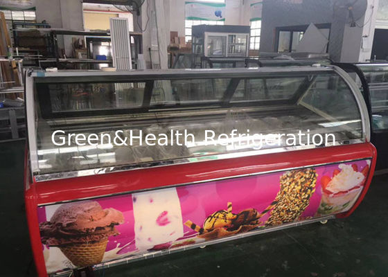 OEM Ice Cream Display Freezer Food Grade Popsicle Cabinet Freezer Commercial Snack Showcase