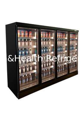 Upright Multideck Display Chiller Glass Door Refrigeratant Equipment