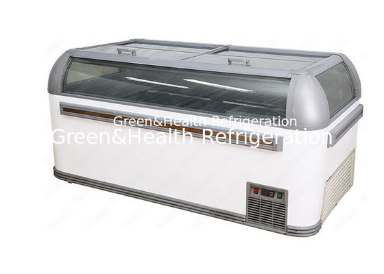 Auto Defrost System Island display Freezer For Supermarket 800L