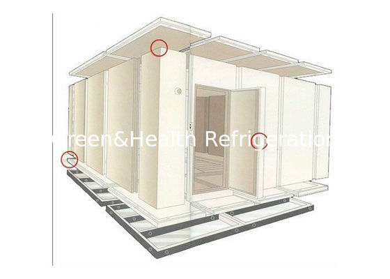 Warehouse Walk In Cold Storage Room Seafood Beef Chicken Freezers PU Insulation