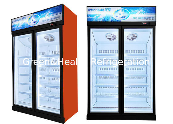 444L Hypermarket Free Standing Freezer Display Refrigerator Showcase