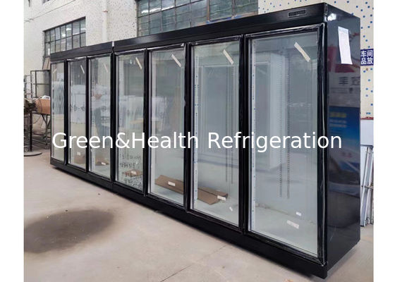 Glass Door Cold Drink Refrigerator Commercial Beverage Chiller Fan Cooling