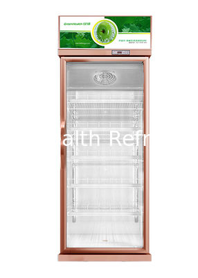 Supermarket Commercial Display Freezer Dynamic Cooling Upright Glass Fridge