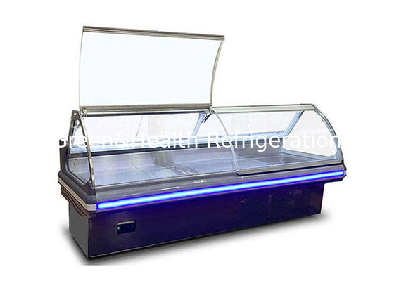 R290 Commercial Deli Display Show Case Refrigeration Equipment Fridge For Butcher