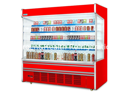 Fan Cooling Commercial Display Freezer Large Scale Built In System Multideck Chiller
