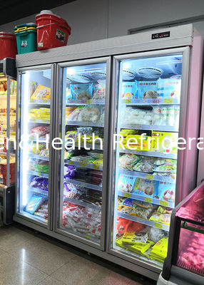 OEM Painted Steel Commercial Refrigerator Showcase Upright Beverage Cooler