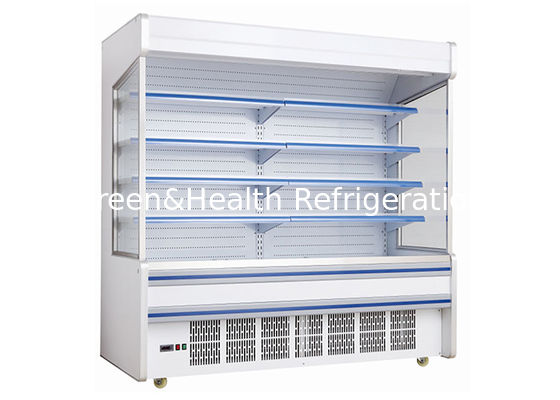 Commercial Multiple Glass Door Multideck open Chiller Refrigeration Built In System