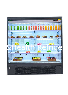 Multideck Drinks Vegetable And Fruit Open Front Chiller For Supermarket