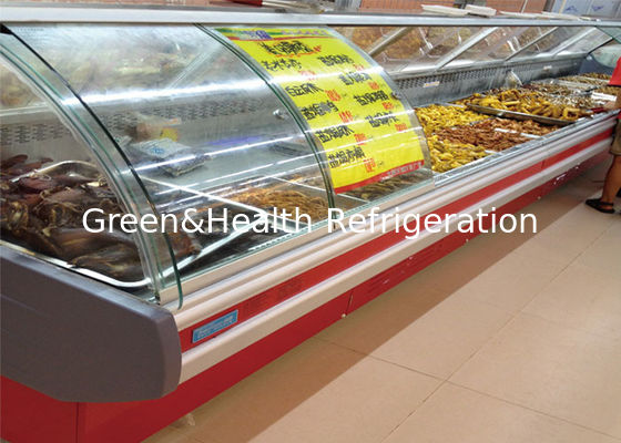 LED Lighting Commercial Refrigeration Equipment Meat Shop Deli Display Fridges