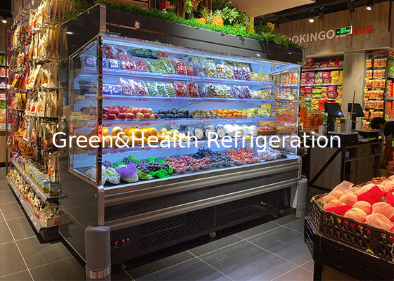 Streamline Supermarket Beverage Refrigerator Air Cooling Chiller With Smart Thermostat