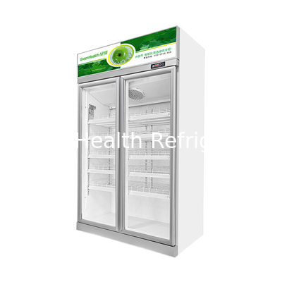 Green Health Commercial Multiple Glass Doors Beverage Display Fridge For Supermarket