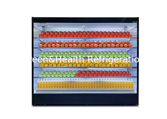 Remote Cooling Multideck Open Chiller Semi Vertical  For Hotel