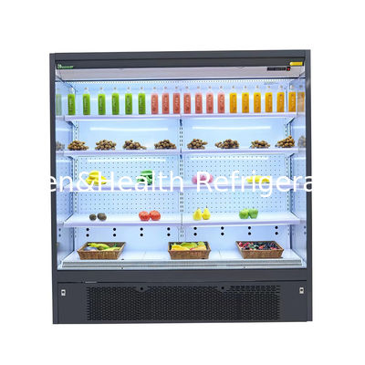 Multi Layers Open Display Chiller Single Temperature For Fruits Or Drinks