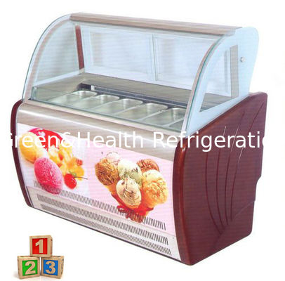 Commercial Luxury Ice Cream Freezer Display Food Cabinet Cake Snack Showcase
