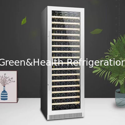 ETL Certificate Fan Cooling Low E Glass Wine Cabinet Fridge With Temperature Range 4 To 22°C