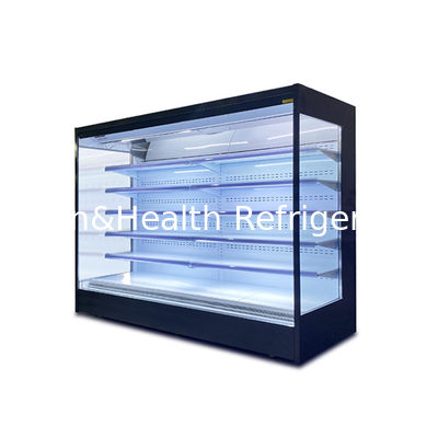 R22 Multi Deck Open Display Chiller with 4 Shelves and 5 Display Spaces