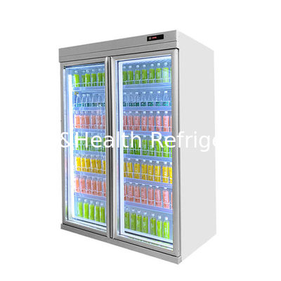 Advanced Multi Glass Doors Display Freezer With 6 Layers Adjustable Shelf