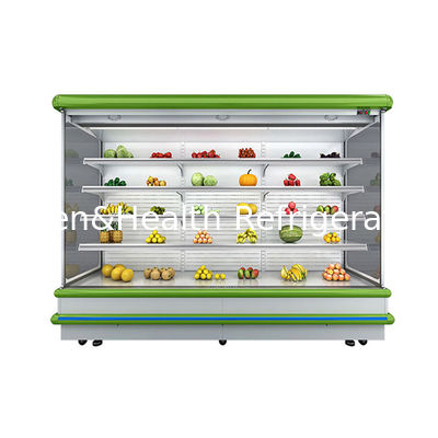Fan Cooling Multideck Open Chiller Display Refrigerator For Vegetable