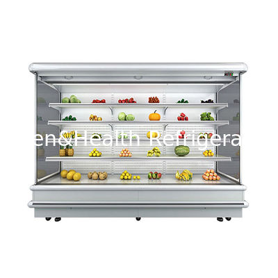 10M Dairy Showcase Drinks Display Refrigerator Multideck Open Chiller
