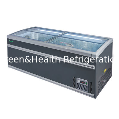Product Presentation Supermarket Chest Deep Combination Open Top Island Freezer