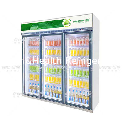 Commercial Beverage Refrigerator Glass Door Cooler With Variable Frequency