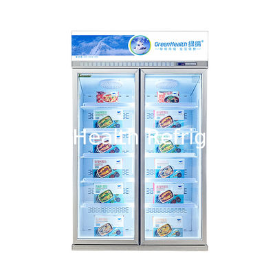 Energy Saving Customizable Commercial Display Freezer For Food Products Preservation