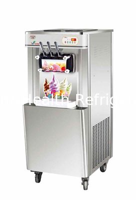 Ice Cream Making Machines Floor Standing 3 Flavors Soft Ice Cream Machine