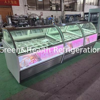 -22 Degree Ultra Low Temperature Ice Cream Equipment Ice Cream Freezer Showcase