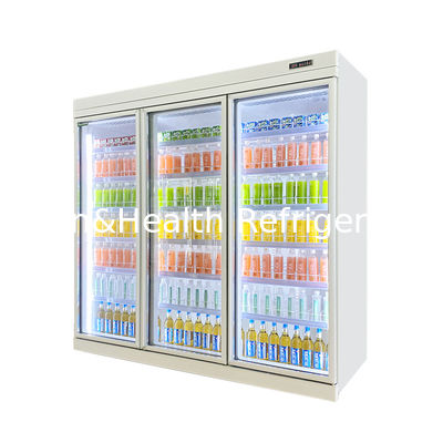 Fan Cooling Supermarket Display Fridge With 5 Adjustable Layers