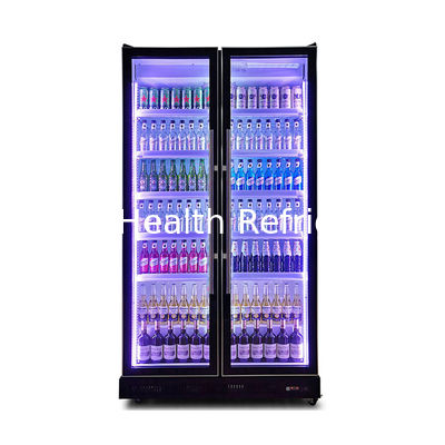 Swing Door Liqour Drinks Display Freezer With R290 Refrigerant And Low E Glass