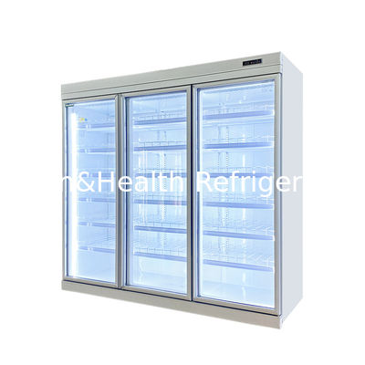 Fan Cooling Copeland Swing Glass Door Freezer With R404 Refrigerant