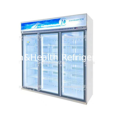 Eco Friendly Low E Glass Door Fan Cooling Freezer For Catering