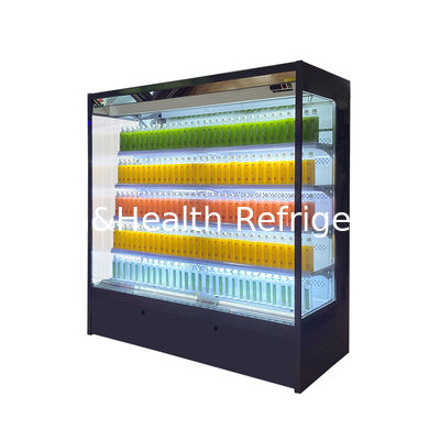 Energy Saving Glass Door Multideck Open Chiller For Supermarket Projects