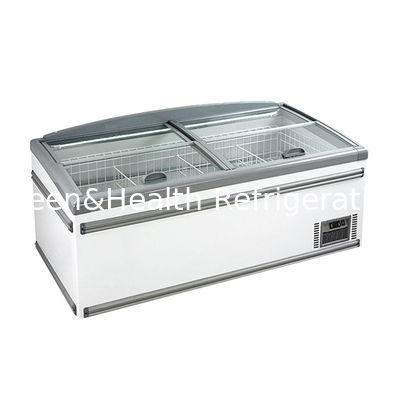 Fast Cooling Supermarket Island Freezer With Auto Defrost Function