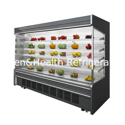Fruits Fresh Visible Retail Open Multideck Display Chiller With Led Light