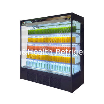LED Open Front Display Fridge Multideck Chiller With Night Curtain