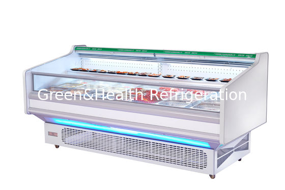 Commercial Open Fresh Meat Display Refrigeratior Showcase With Auto Defrost