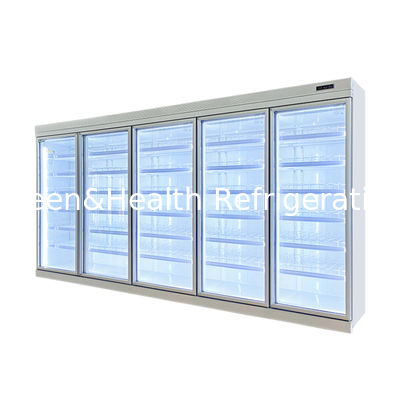 5 Glass Door Frozen Foods R404a Commercial Reach In Standing Freezer