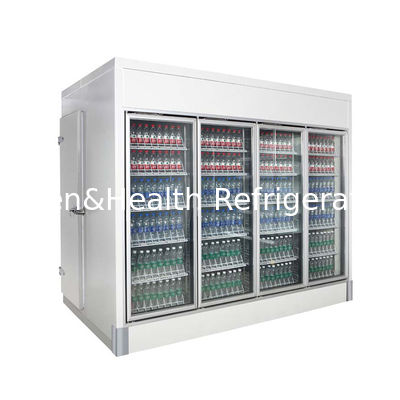 Glass Door Cold Room Freezer For Frozen Food Back Load Fridge