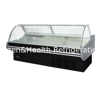 220/50hz Voltage Gas R404a Cooked Food Display Showcase Meat Display Cabinet