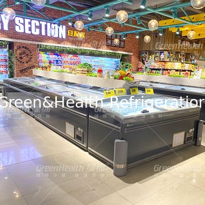 Temperature -18--22°C Commercial Display Freezer With Automatic Defrost System