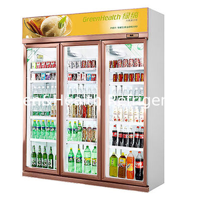 Premium Commercial Upright Fridge Glass Door Refrigerated Merchandiser Reach-In Refrigerator