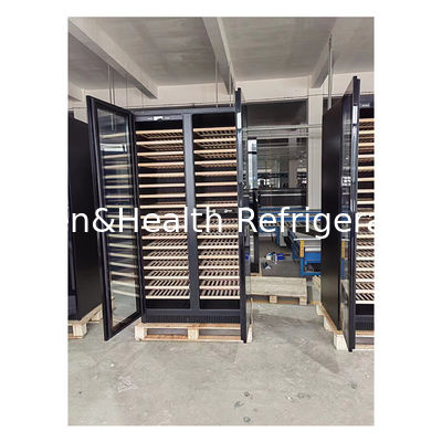 ETL Certificate Single/Double Door Beech Wood Shelf Glass Door Red Wine Storage Freezer