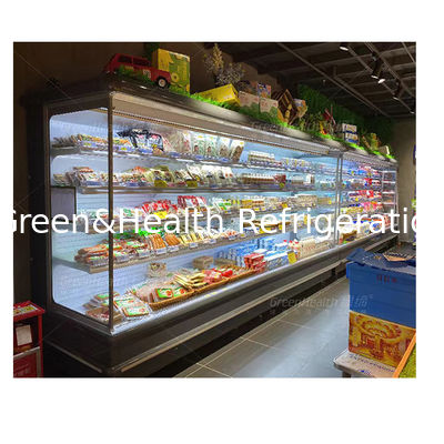 European Style Outdoor Unit Open Air Curtain Freezer For Displaying Food/Vegetables/Fruits