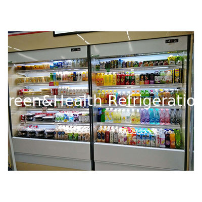 Convenience Stores Use Multi-Layer Open Transparent Glass Small Air Curtain Refrigerators